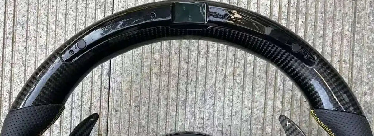 Mercedes Carbon Fibre & Suede Performance Steering Wheel