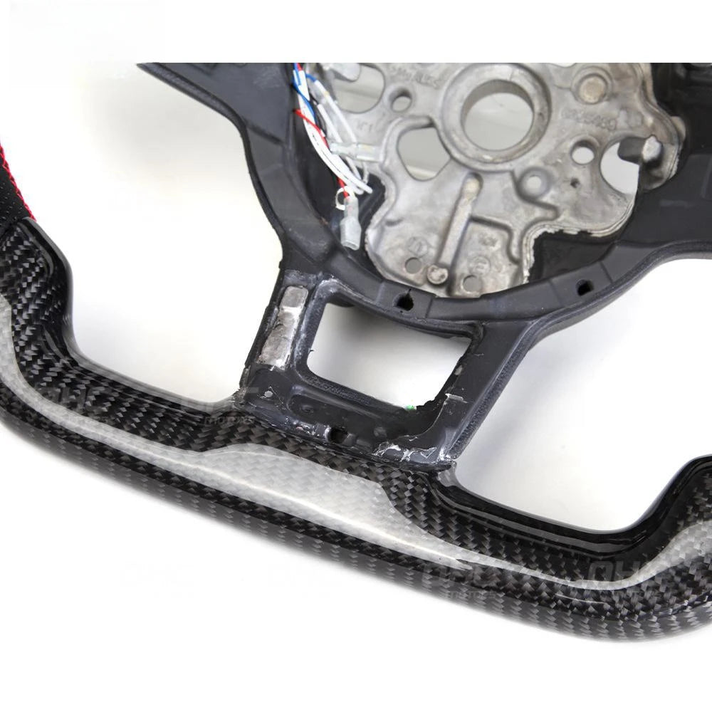 VW Golf MK7 LED Carbon Fibre Performance Steering Wheel