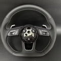 Audi S/RS Heated Semi-Perforated Leather Steering Wheel - Leather