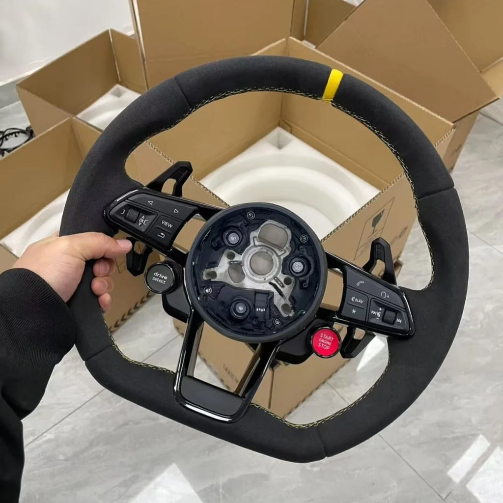 Audi Custom Alcantara Racing Steering Wheel