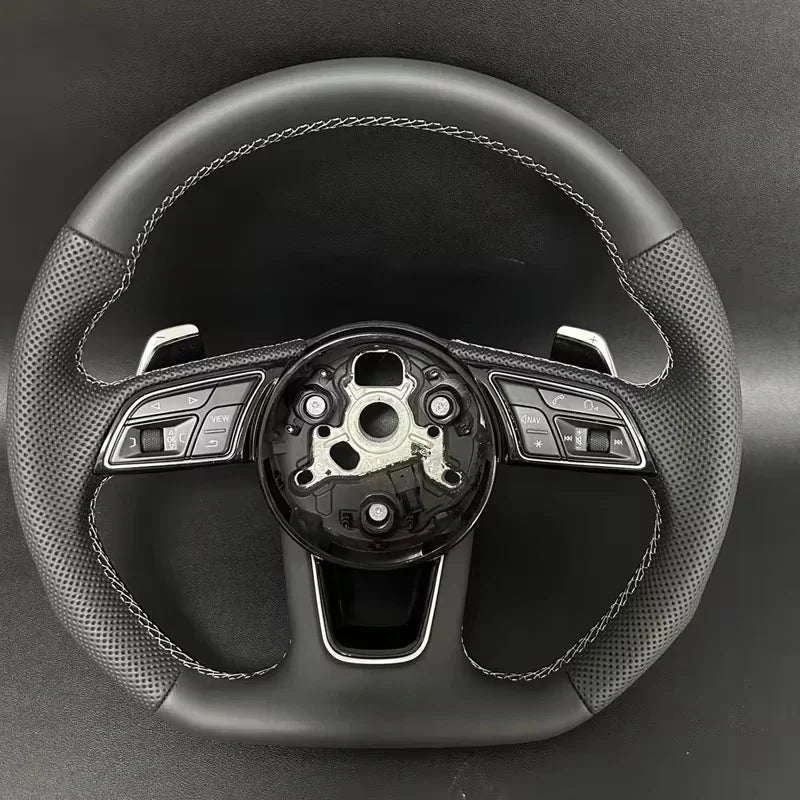 Audi S/RS Heated Semi-Perforated Leather Steering Wheel