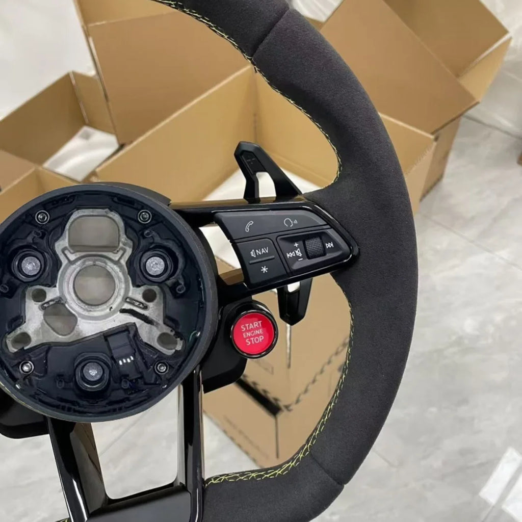 Audi Custom Alcantara Racing Steering Wheel