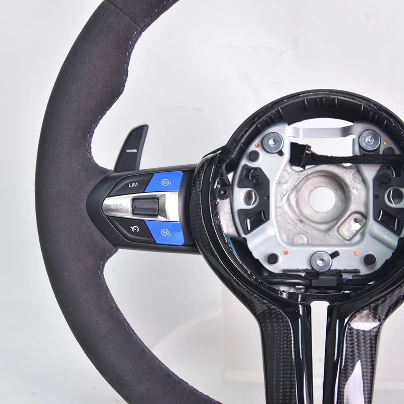 BMW F-Series CS Style Carbon & Alcantara Steering Wheel