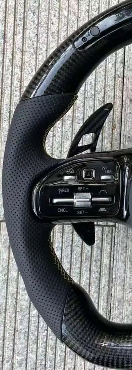 Mercedes Carbon Fibre & Suede Performance Steering Wheel