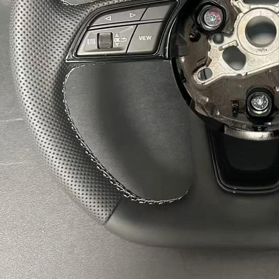 Audi S/RS Heated Semi-Perforated Leather Steering Wheel