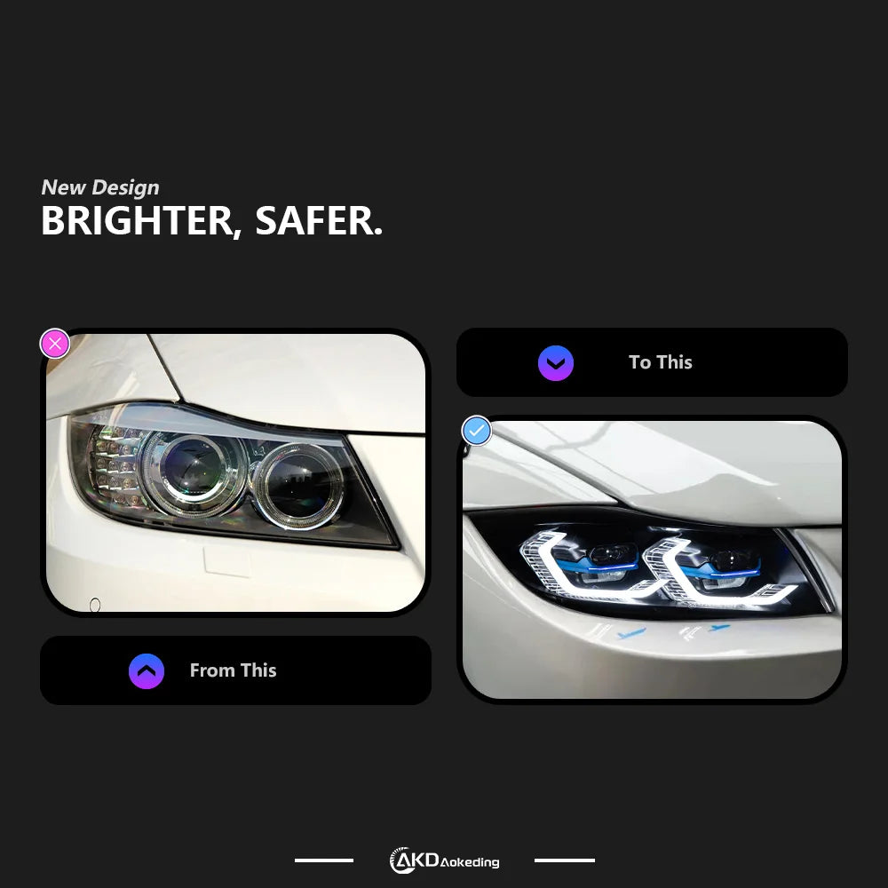 BMW E90 / E91 LED Projector Headlights (2004–2009)