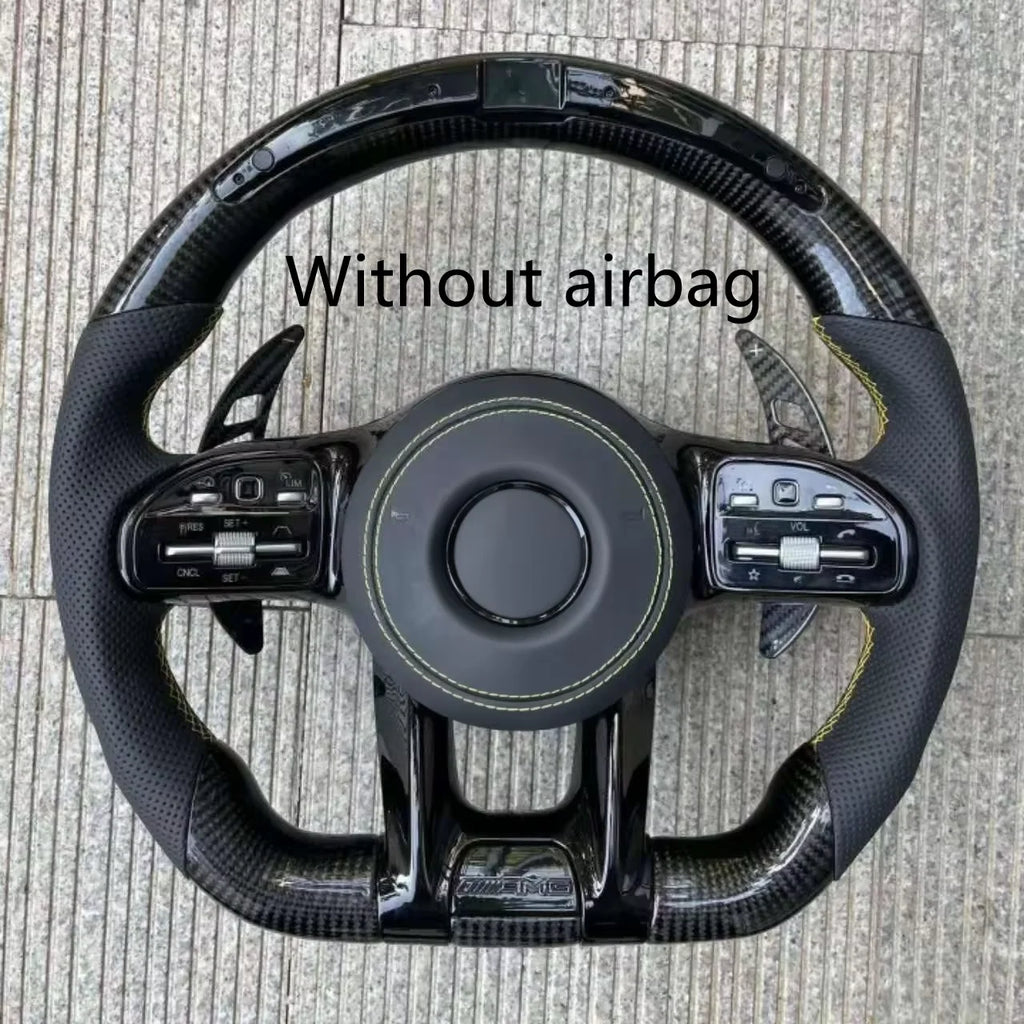 Mercedes Carbon Fibre & Suede Performance Steering Wheel