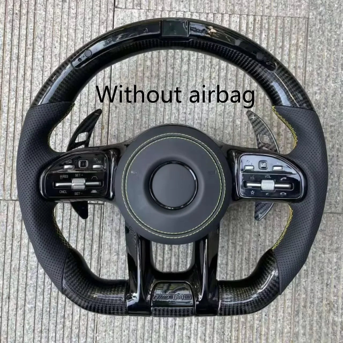 Mercedes Carbon Fibre & Suede Performance Steering Wheel