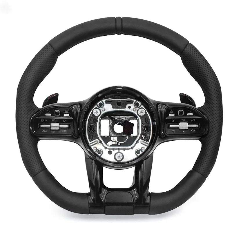 Mercedes-AMG Style Performance Steering Wheel - Black
