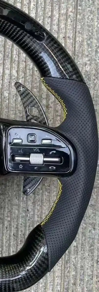 Mercedes Carbon Fibre & Suede Performance Steering Wheel