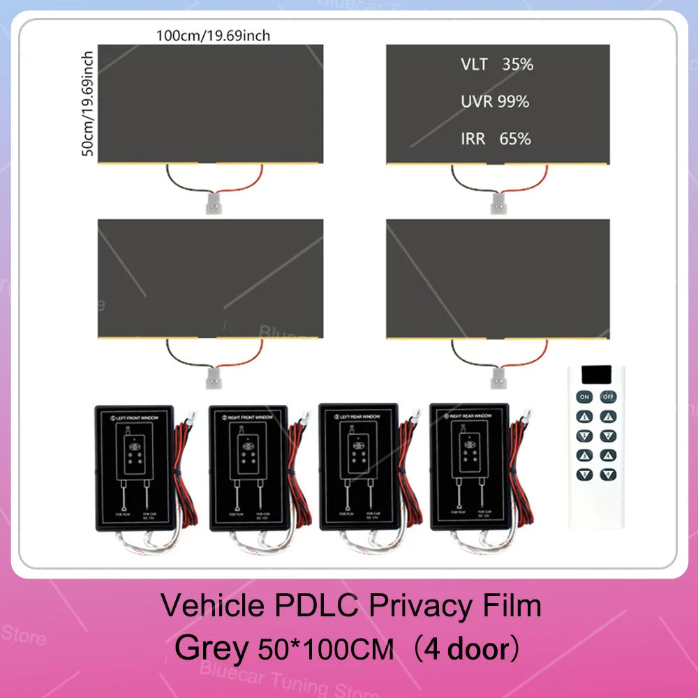 Switchable Electric Privacy Tint Kit – 2 & 4 Door Cars