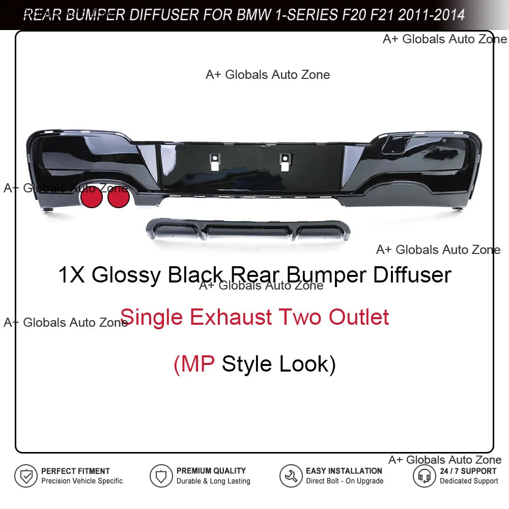 BMW 1 Series F20/F21 Rear Diffuser (2011-2014)