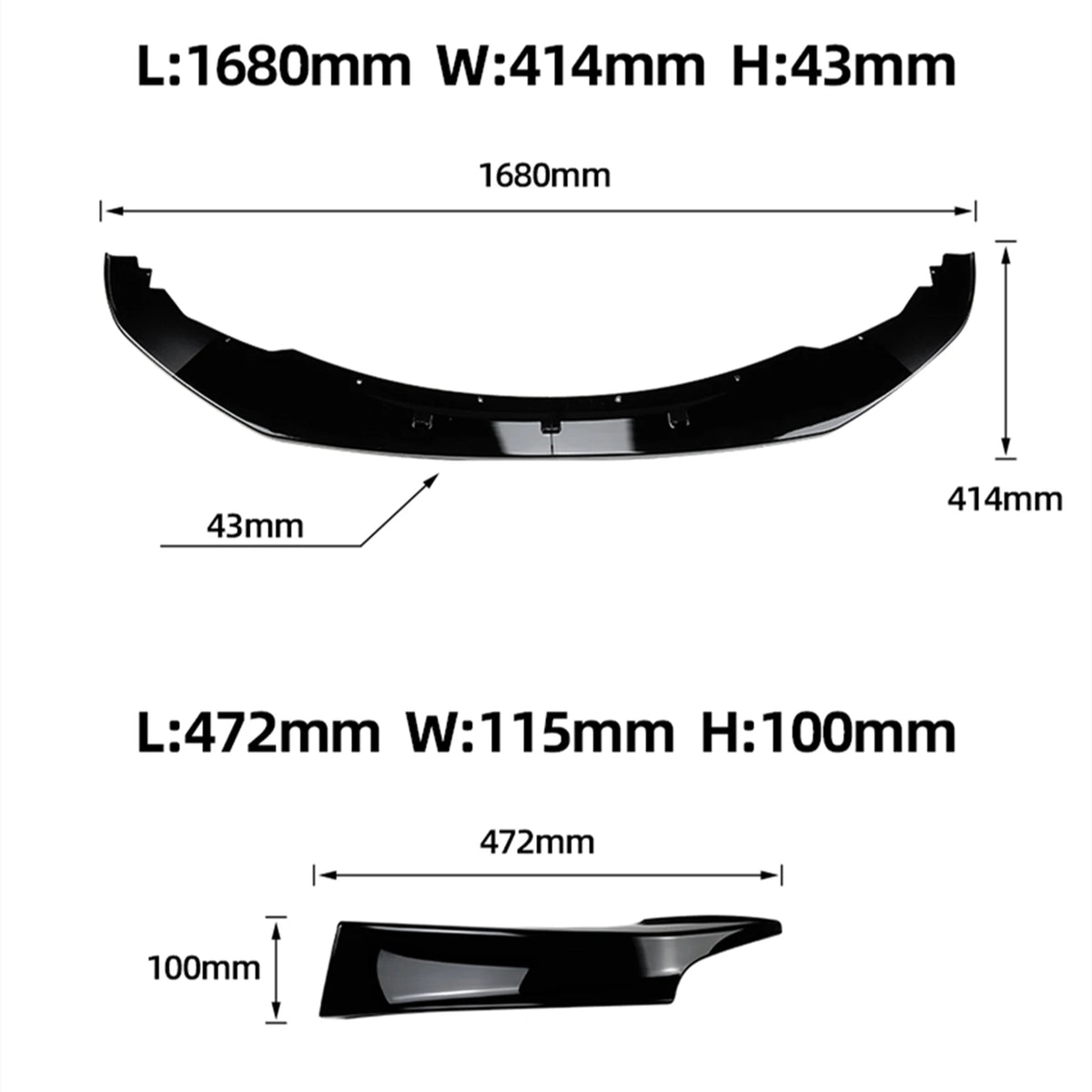 BMW 1 Series F20/F21 Front Splitter & Side Trim Kit (2011-2015)