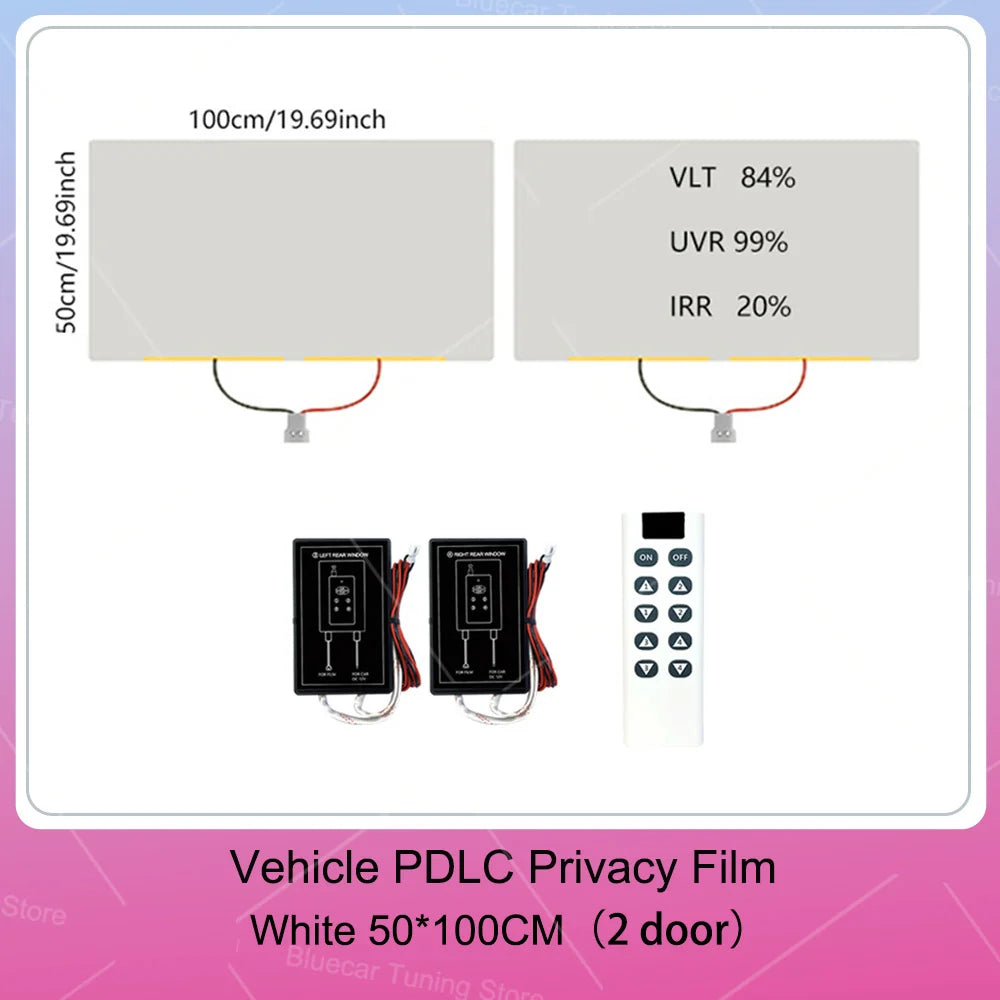 Switchable Electric Privacy Tint Kit – 2 & 4 Door Cars