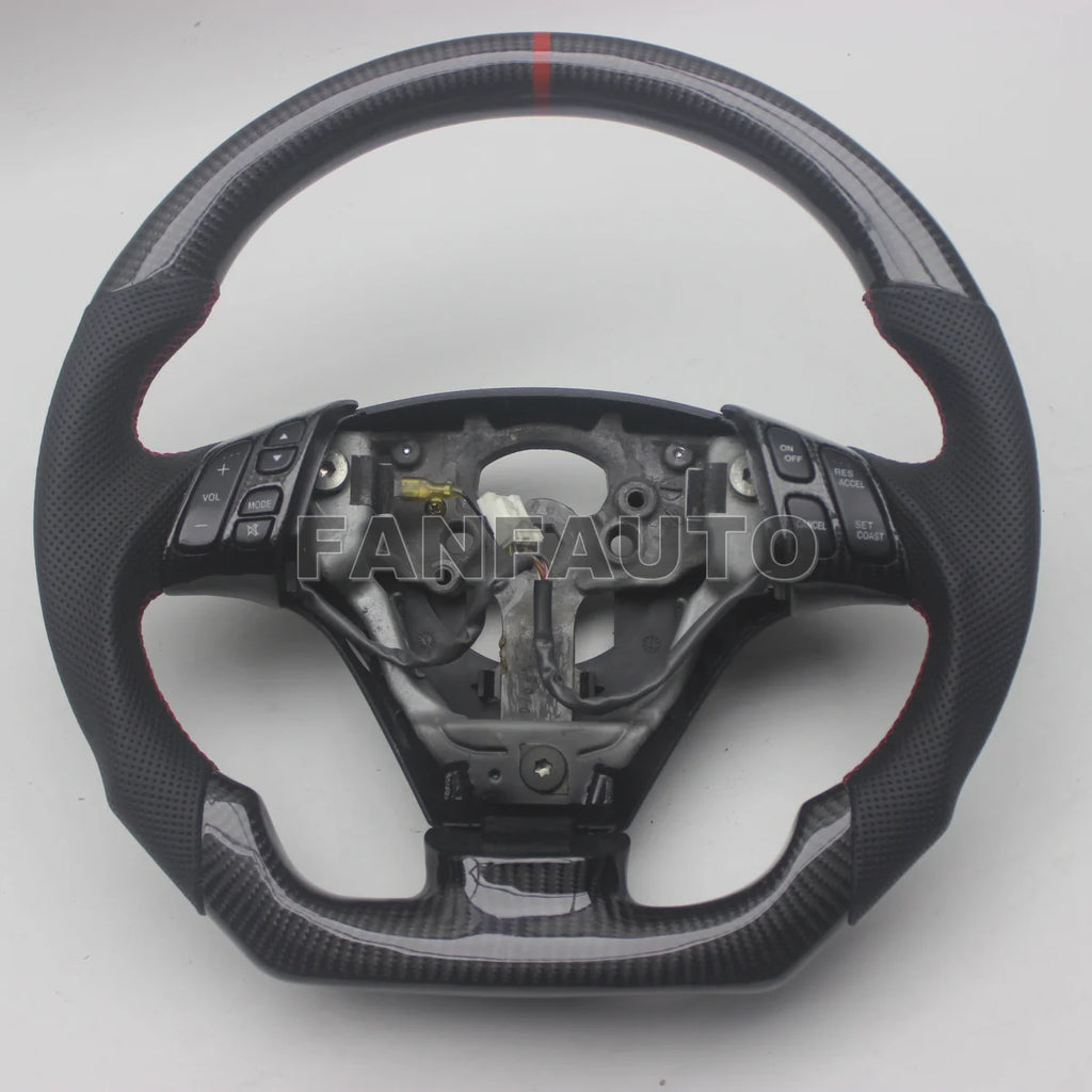 Mazda 3 / Mazdaspeed3 Carbon Fibre & Leather Steering Wheel (2004–2008)