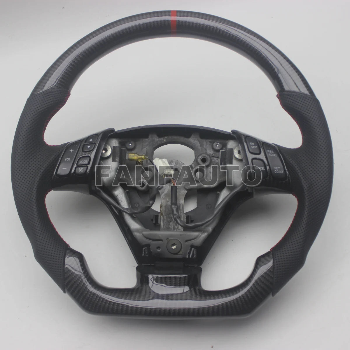 Mazda 3 / Mazdaspeed3 Carbon Fibre & Leather Steering Wheel (2004–2008)