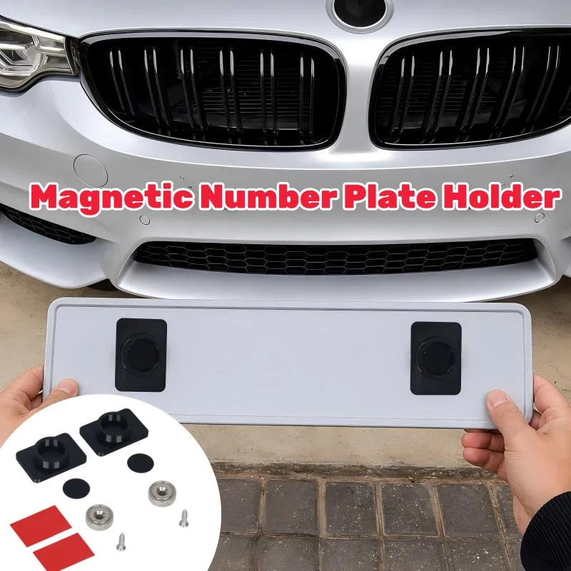 Magnetic Number Plate Holder Kit