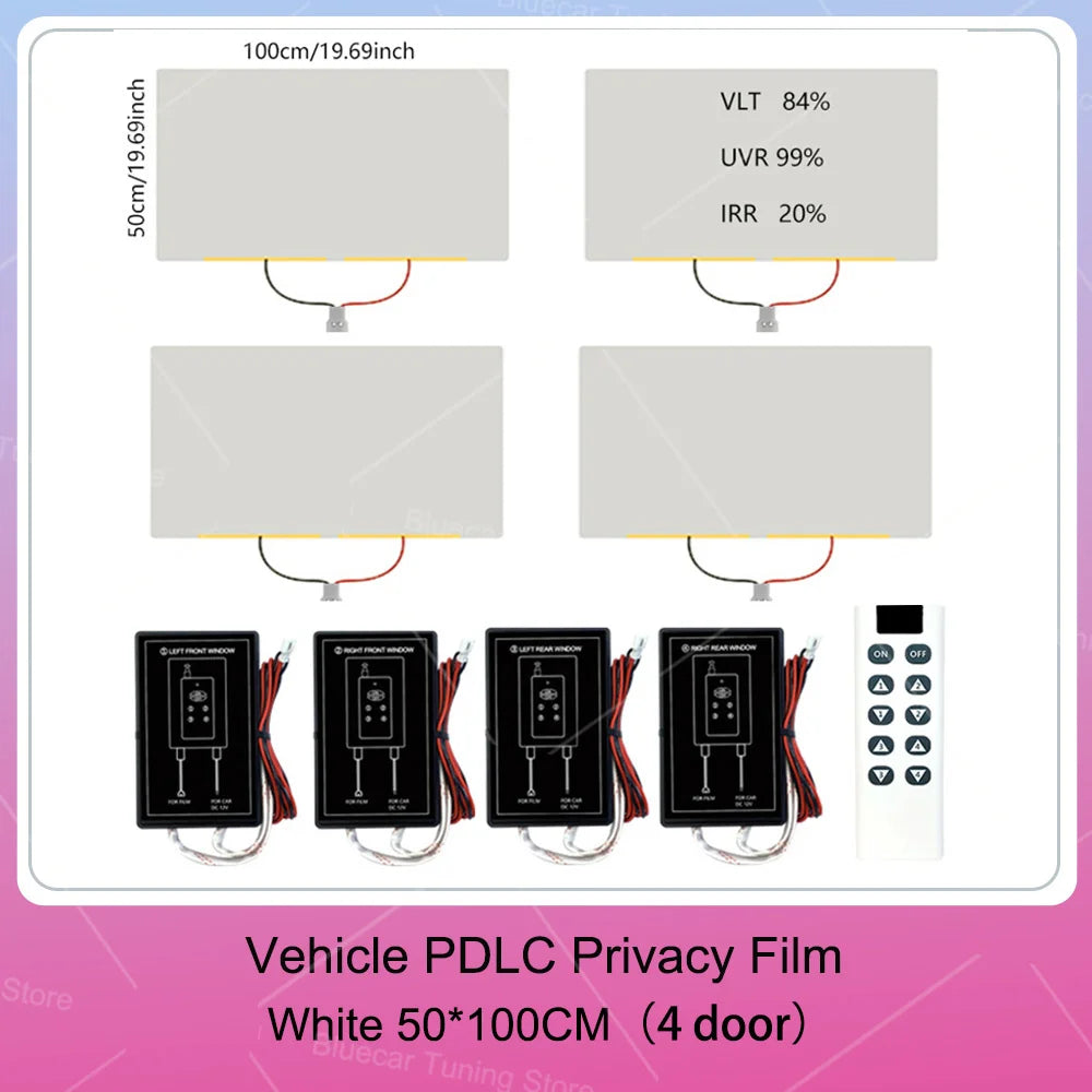 Switchable Electric Privacy Tint Kit – 2 & 4 Door Cars