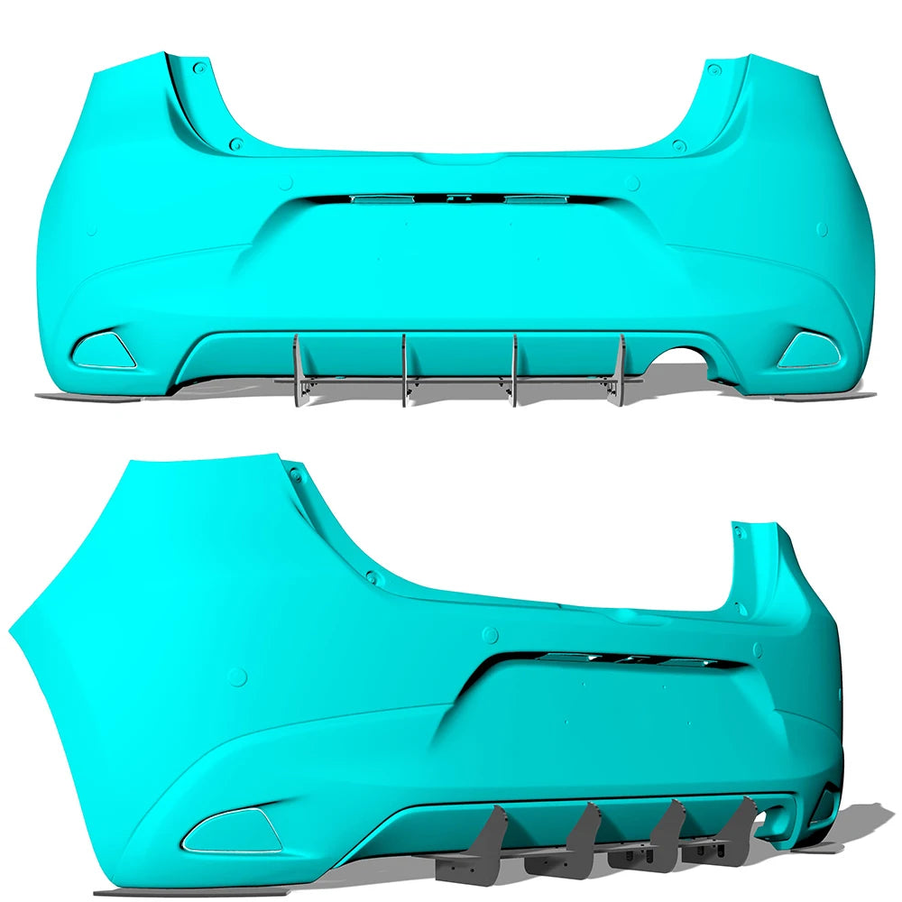 Mazda 2 Rear Bumper Diffuser Lip (2015-2018)