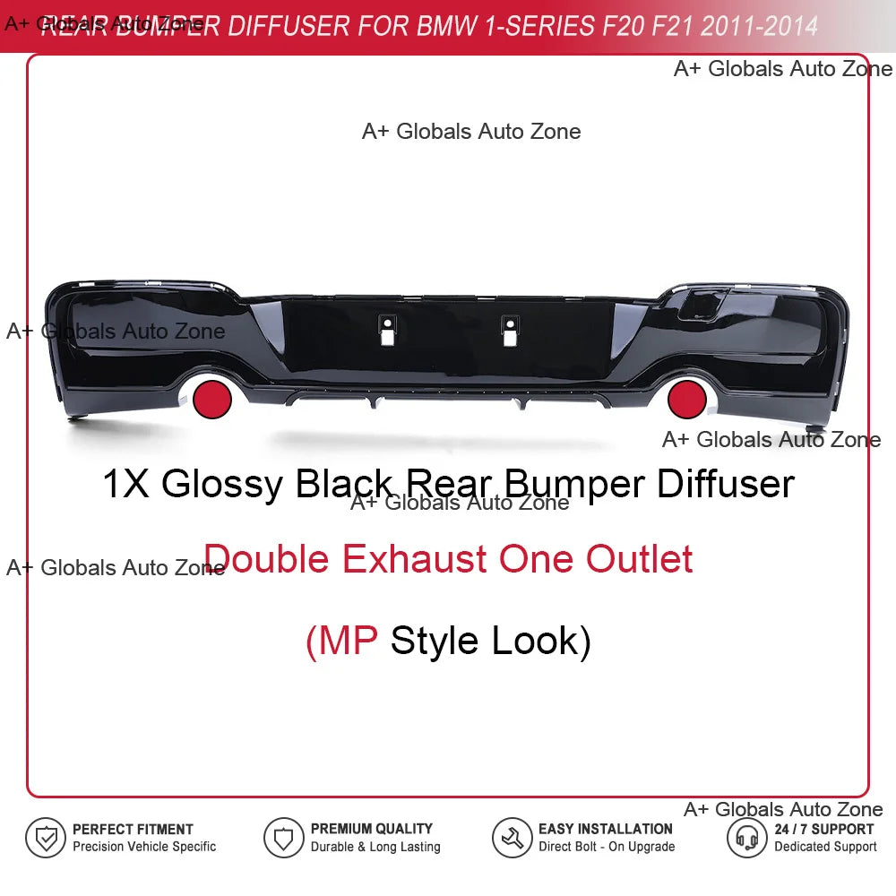 BMW 1 Series F20/F21 Rear Diffuser (2011-2014)
