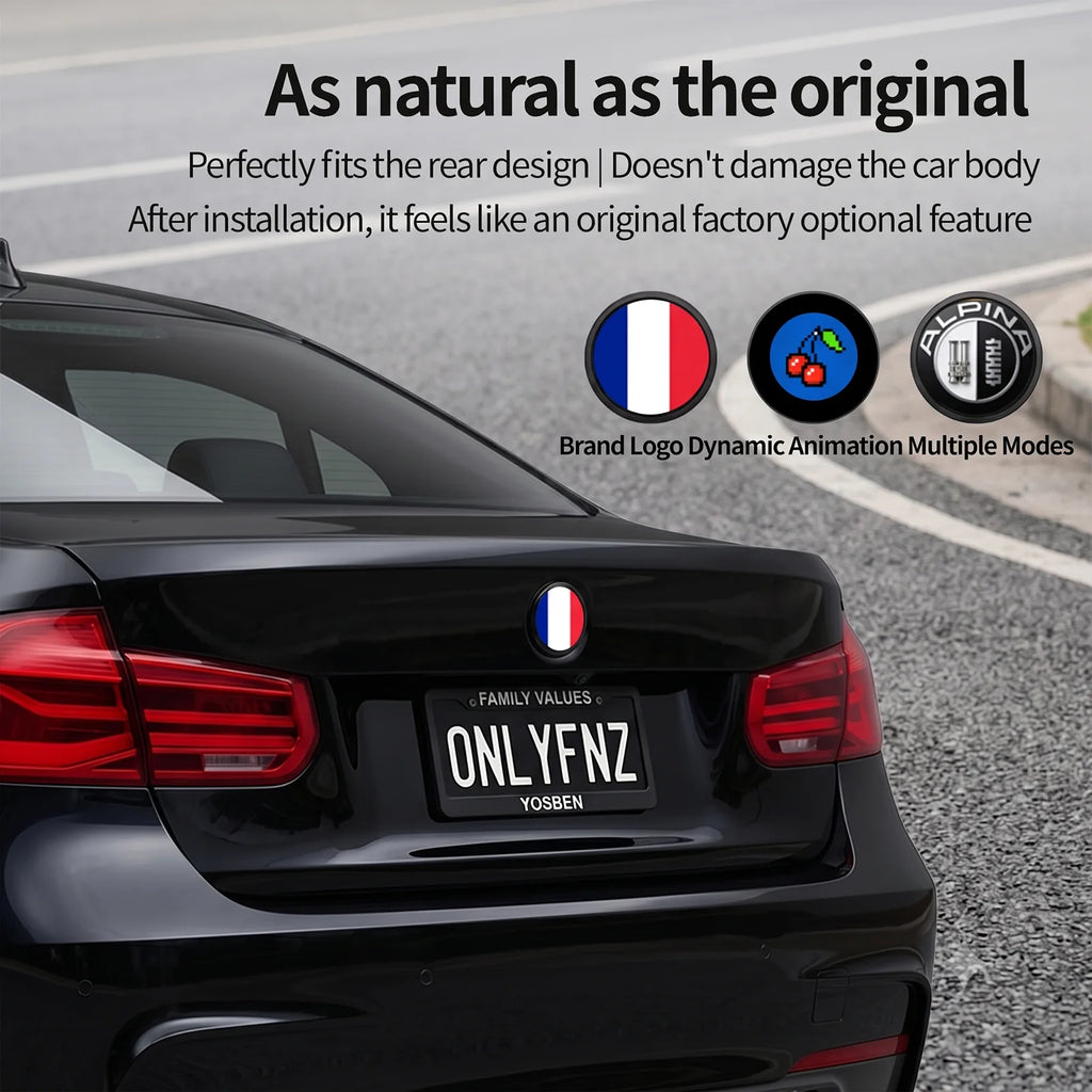 BMW Dynamic LED Rear Trunk Emblem – 74mm / 82mm