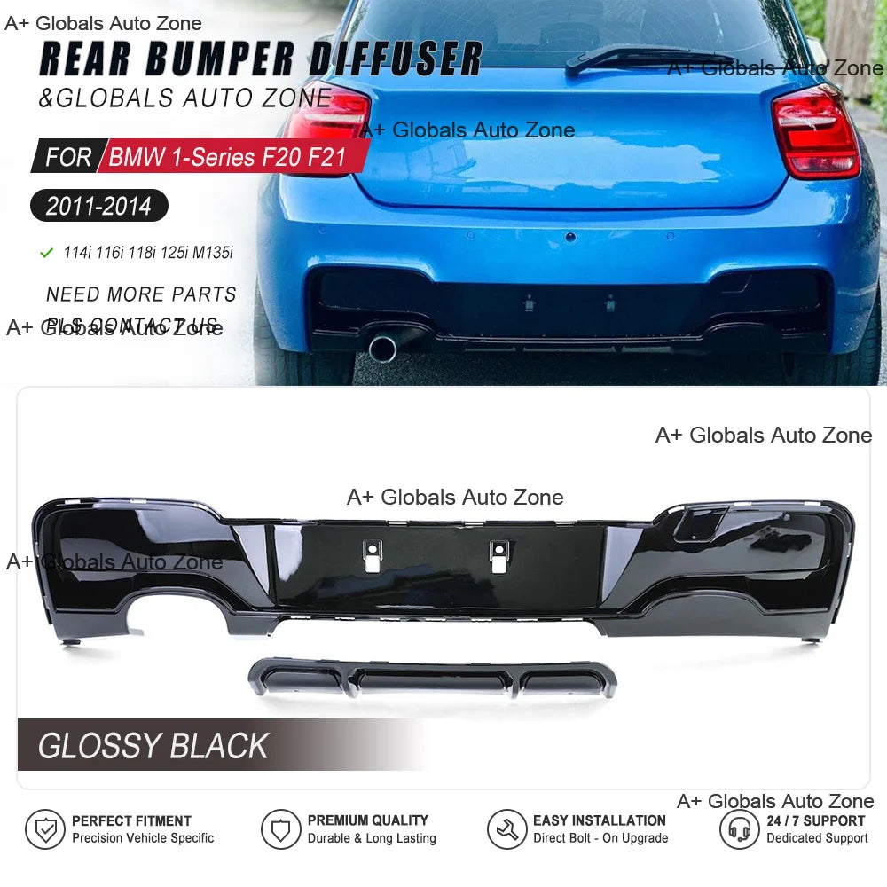 BMW 1 Series F20/F21 Rear Diffuser (2011-2014)